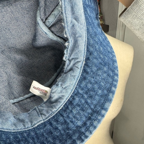 Powerpuff girls Blue Floral Embroidered Bucket Hat - Picture 2 of 3